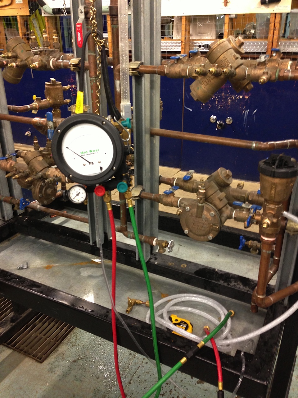 newly installed backflow preventer