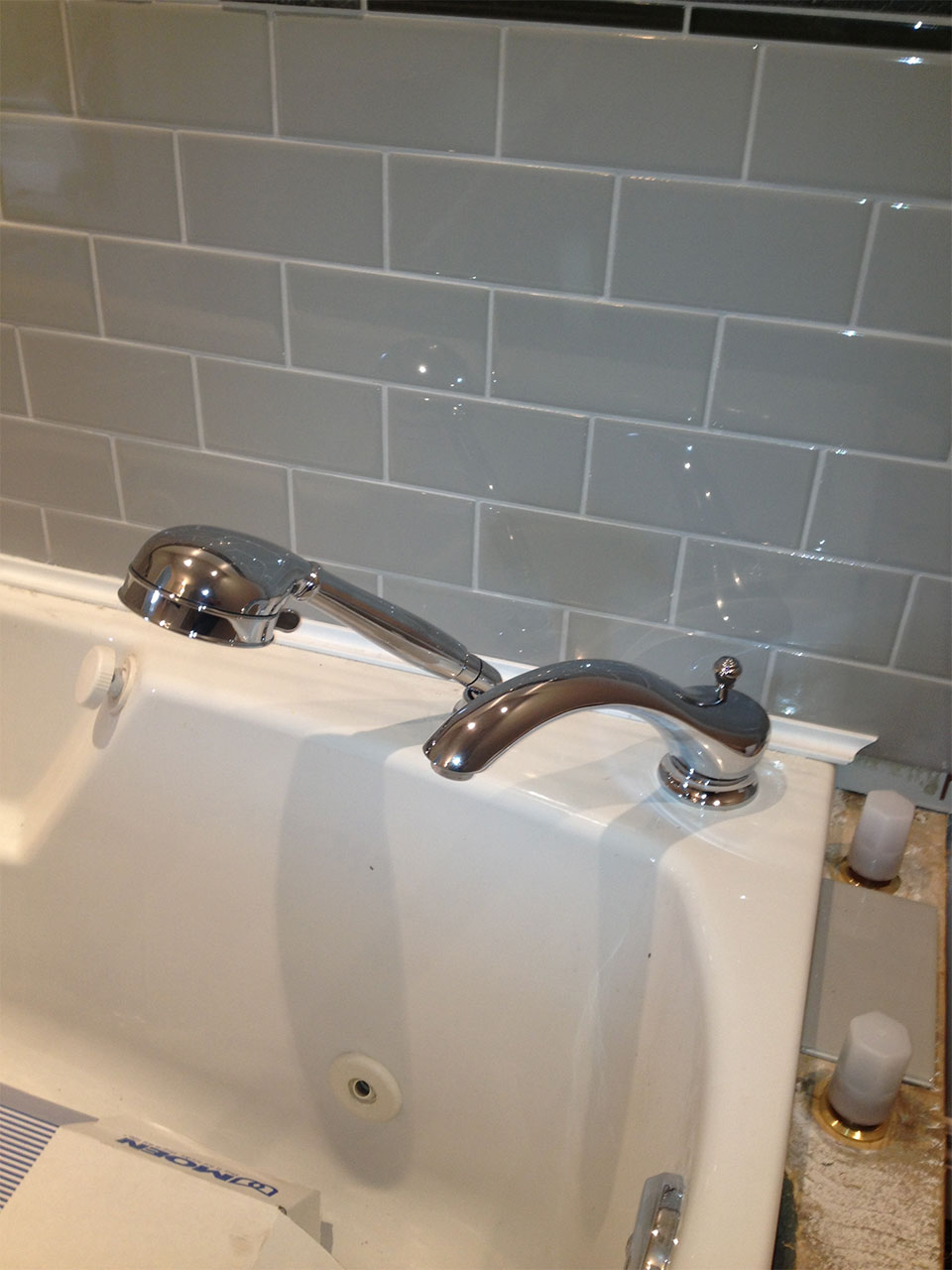 newly installed sink