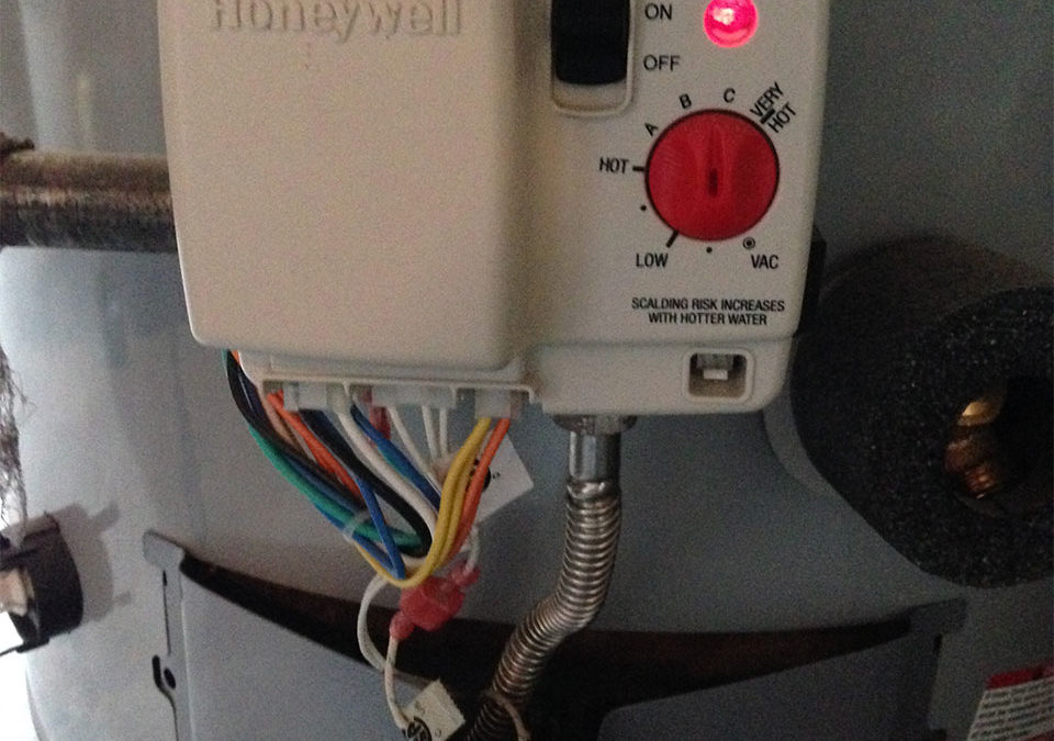 newly installed hot water heater