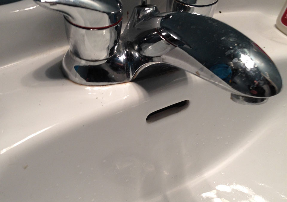 newly installed sink