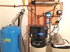 UV water treatment and water softener filtration system